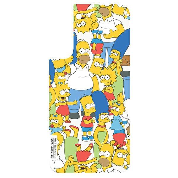 Mobilskal till Samsung Galaxy S22+ Panel till Simpsons Mix - Vit