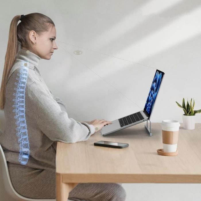 Tech-Protect - Tech-Protect Universal Stativ För Bärbar Dator ULS100 - Grå