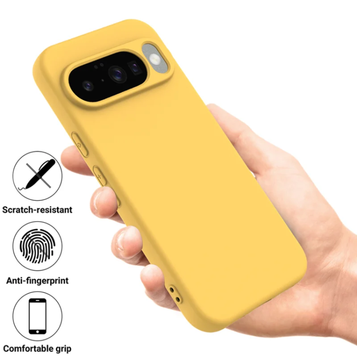A-One Brand - Google Pixel 10 Mobilskal Liquid Silicone - Gul