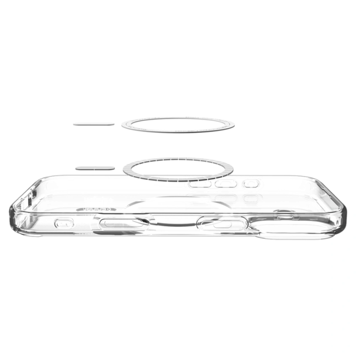 Spigen - Spigen iPhone 17 Mobilskal Magsafe Ultra Hybrid - Clear/Vit