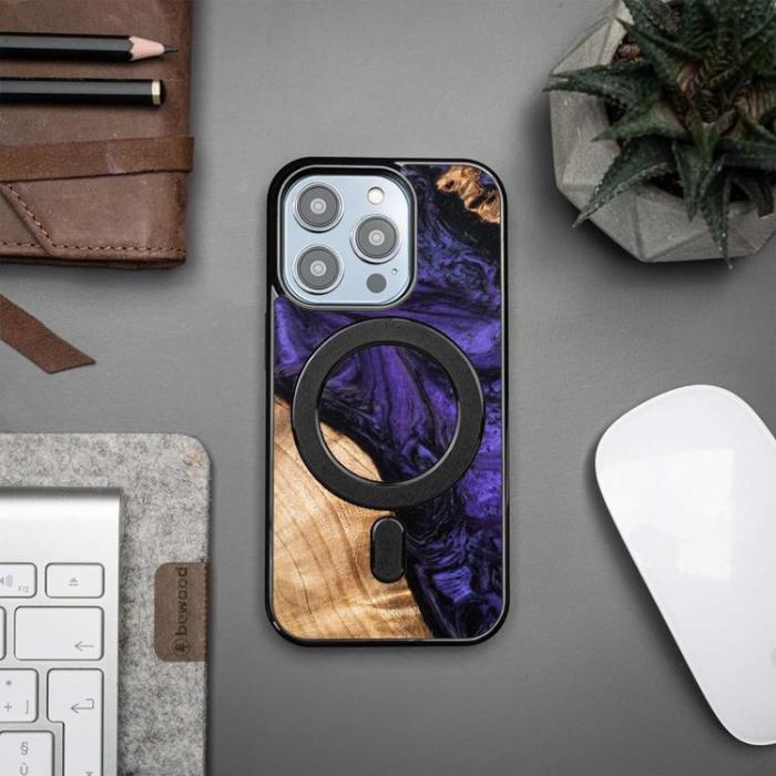 Bewood - Bewood iPhone 14 Pro Mobilskal Magsafe Unique Voilet