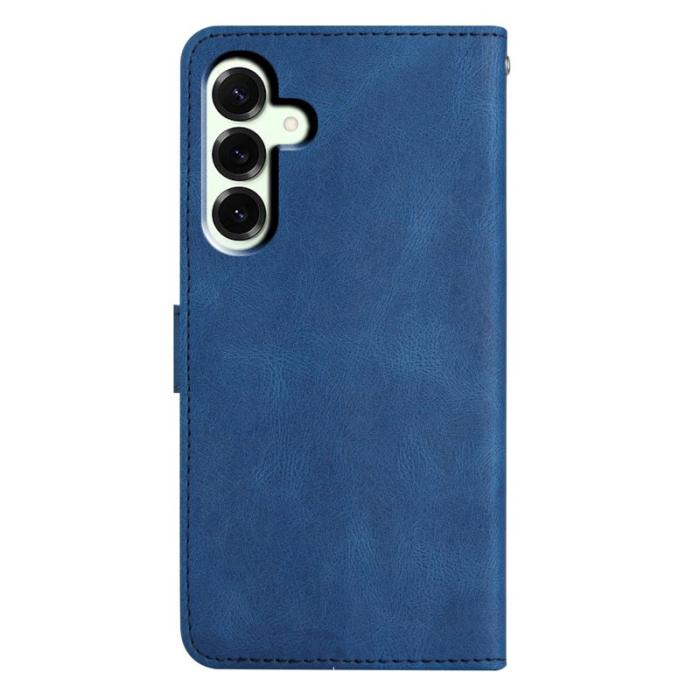 OEM - Crazy Horse Samsung Galaxy A57 Plånboksfodral Konstläder Ställ - Blå