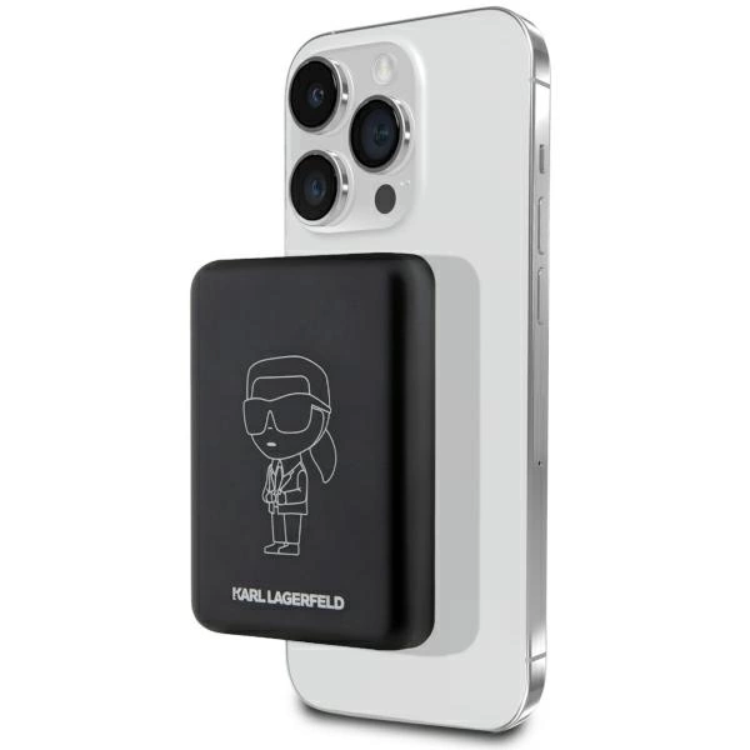 Karl Lagerfeld Trådlös Magsafe Powerbank 3000mAh 5W Ikonik - Svart | 505295 | AlltMobil