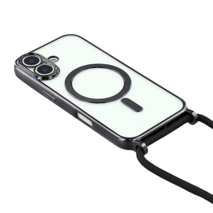 A-One Brand - iPhone 17 Mobilskal MagSafe Electroplating Edge TPU - Svart