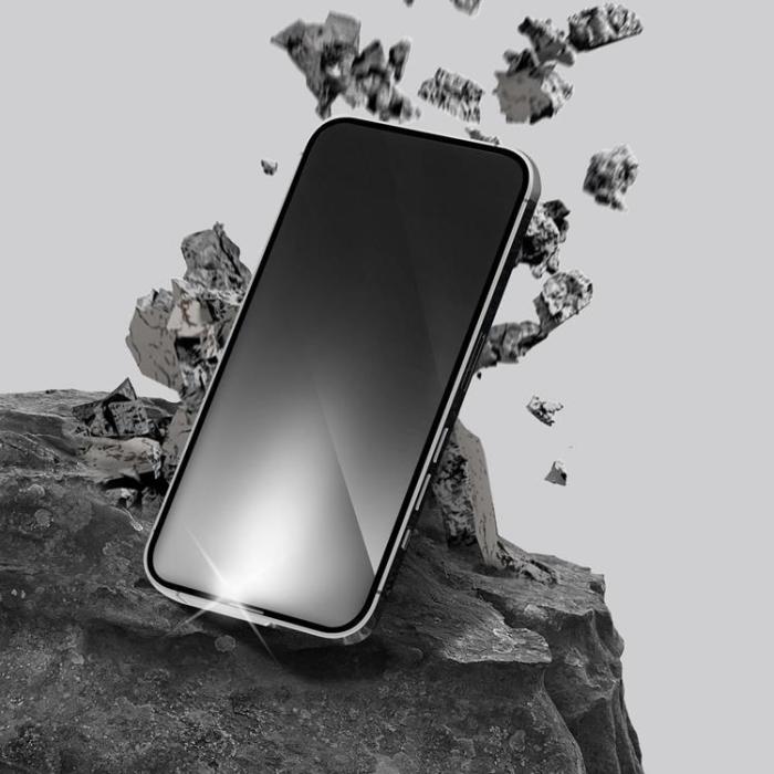 Forcell - Forcell iPhone 14 Pro Härdat Glas Skärmskydd Ultra Clear - Svart