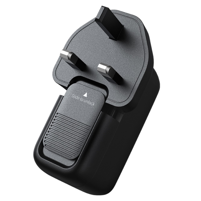 Mcdodo - MCDODO GaN Snabbladdare 65W 2x USB-C - USB-A UK Mini Svart