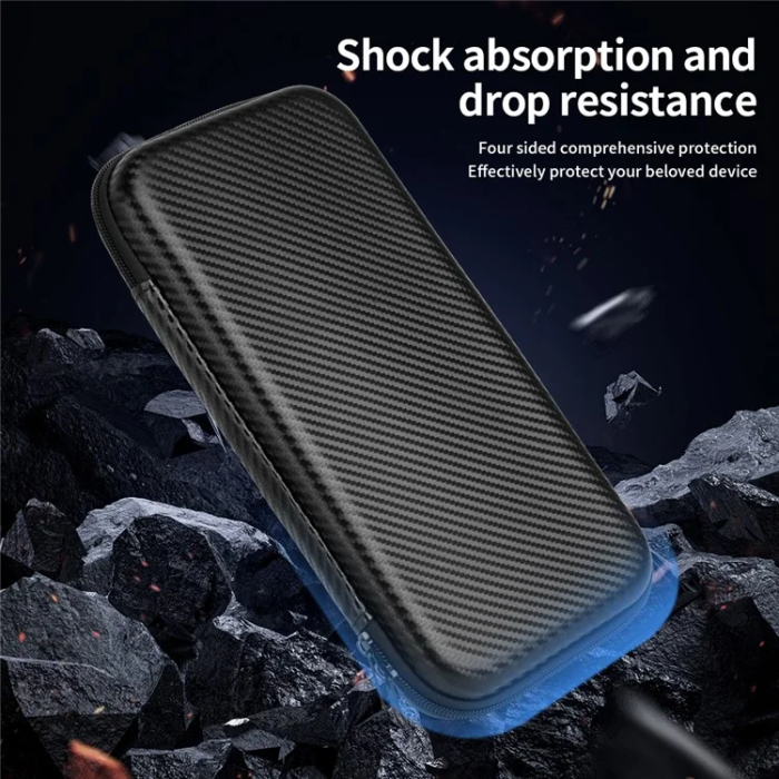 OEM - Nintendo Switch 2 Fodral Carbon Fiber - Svart