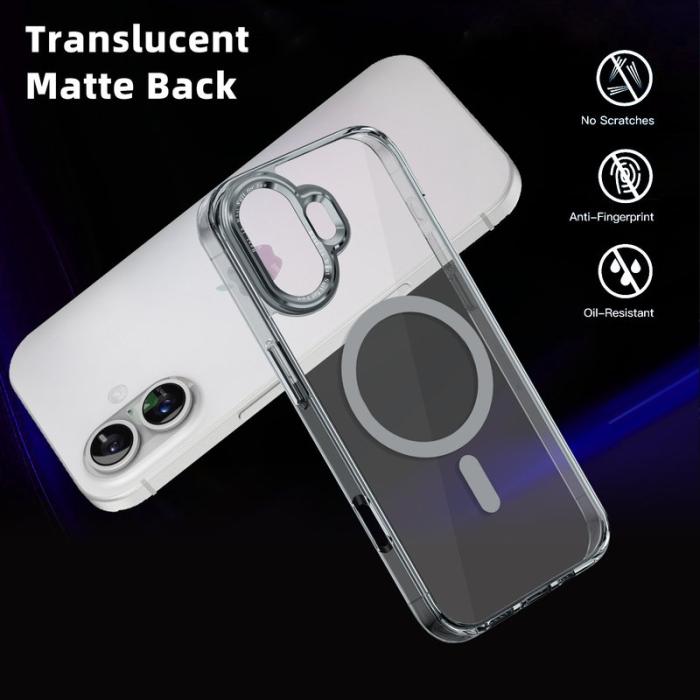 DENIOR - DENIOR iPhone 16 Pro Max Fodral Konstläder Med Kortfack - Svart