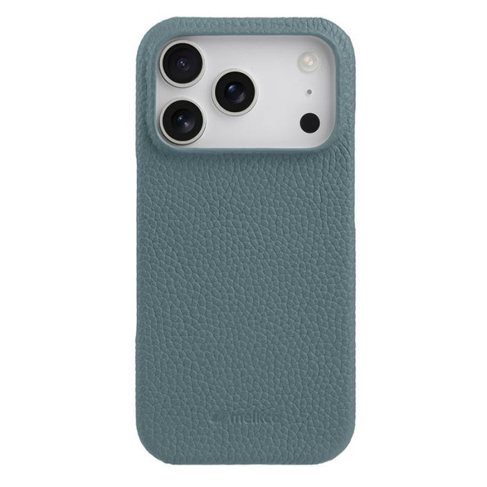 Melkco - MELKCO Mobilskal till iPhone 17 Pro Max Äkta Läder PC Blå