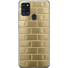 Gustaf - Mobilskal till Samsung Galaxy A21s med Gyllene Murstenar