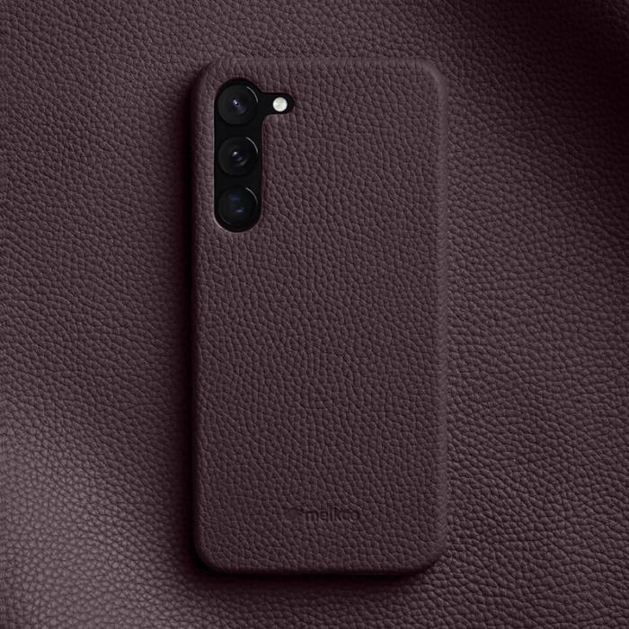 Melkco - MELKCO Mobilskal för Samsung Galaxy S23 Äkta läder PC - Lila