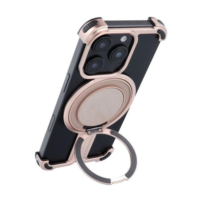 A-One Brand - iphone 15 Pro Mobilskal Titanium Bracket - Guld