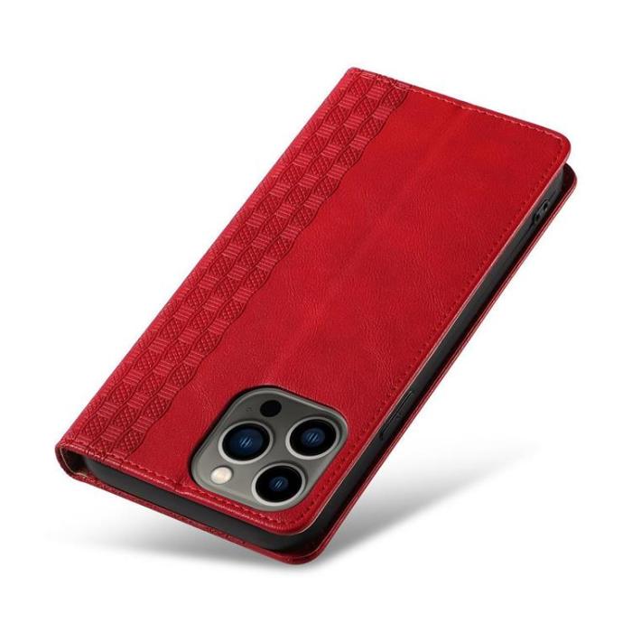 OEM - Galaxy S23 Plus Plånboksfodral Magnet Strap - Röd