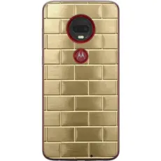 Gustaf - Mobilskal till Motorola Moto G7 Plus med Gyllene Murstenar
