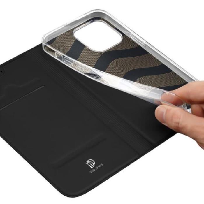 Dux Ducis - Dux Ducis iPhone 15 Pro Max/iPhone 15 Ultra Plånboksfodral Skin Pro - Svart