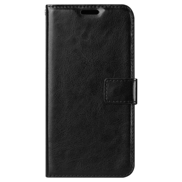 UTGATT4 - Crazy Horse Plånboksfodral för Xiaomi Pocophone F1 (Svart)
