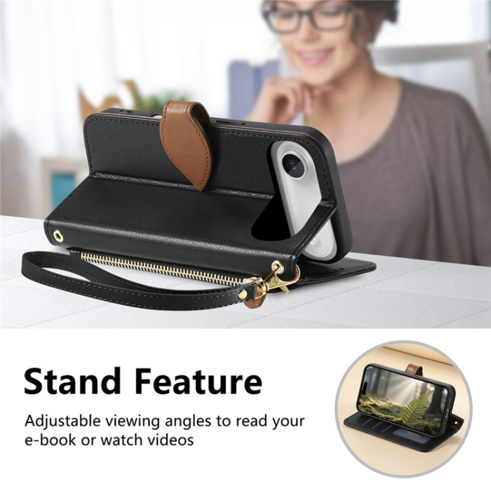 A-One Brand - iPhone Air Plånboksfodral Leaf Magnetiskt Spänne Konstläder