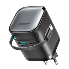Joyroom - JOYROOM Snabbladdare 65W USB-C/USB-A Infällbar USB-C Kabel EU