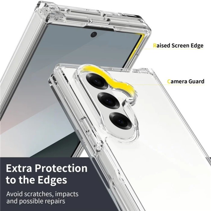 A-One Brand - Galaxy Z Fold 7 5G Mobilskal Acrylic Integrated Design - Clear