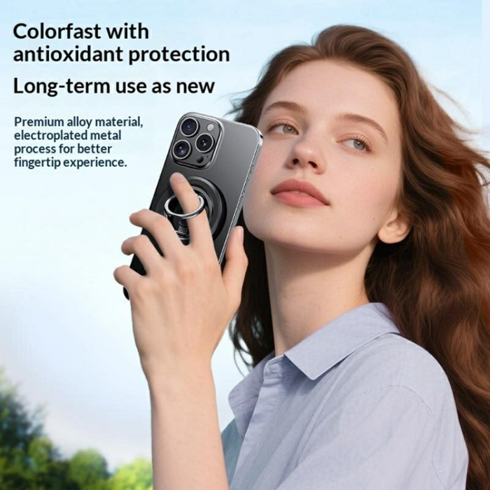 A-One Brand - Mobil Magnetisk Ringhållare Folding Metal Stand 360 Ultra Thin