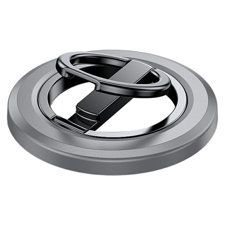 Mobil Magnetisk Ringhållare Folding Metal Stand 360 Ultra Thin (Grå) | 264 | AlltMobil