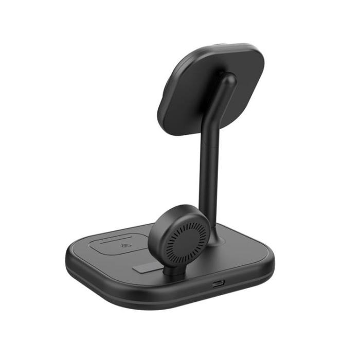 Tech-Protect - Tech-Protect 3-in-1 Trådlös Laddare Magsafe iPhone, Apple Watch, AirPods - Svart