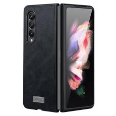 SULADA - SULADA Skyddsfodral KonstL&auml;der Samsung Galaxy Z Fold 3 5G - Svart