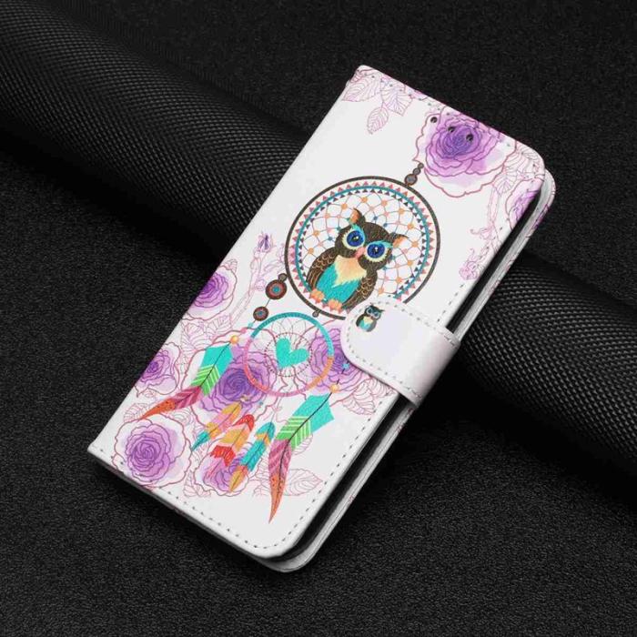 OEM - Plånboksfodral för Samsung Galaxy S26 Konstläder med rem - Vindspel Uggla