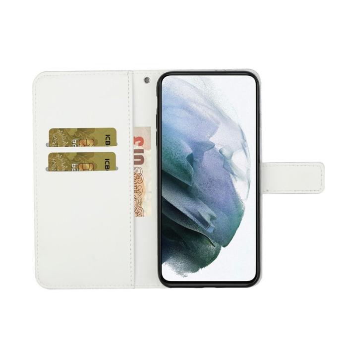 OEM - Plånboksfodral för Samsung Galaxy S26 Konstläder med rem - Vit