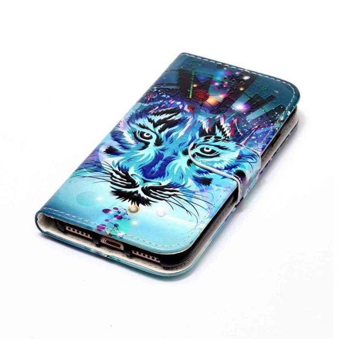 OEM - Plånboksfodral för Samsung Galaxy S26 Konstläder med rem - Wolf