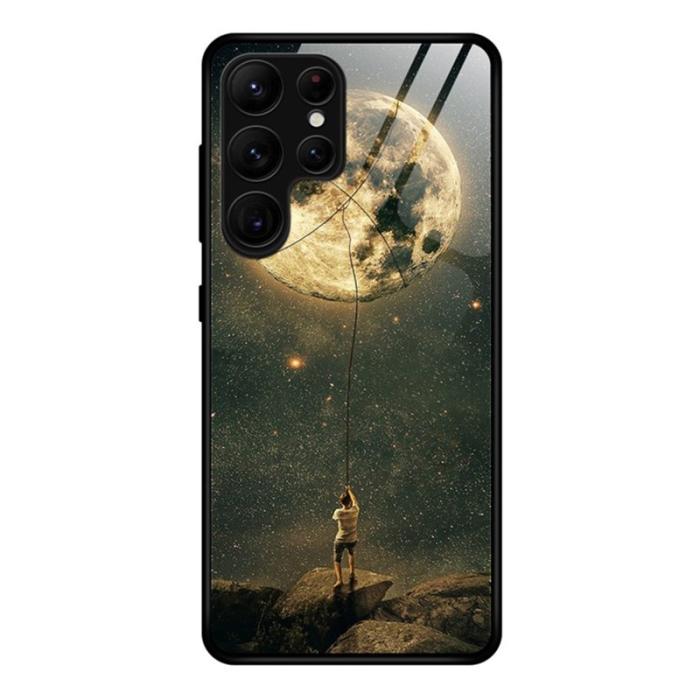 OEM - Mobilskal för Samsung Galaxy S26 Ultra Tempererat glas + PC + TPU - Måne