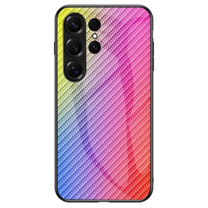 OEM - Mobilskal för Samsung Galaxy S26 Ultra Tempererat glas Shockproof Färgglad fiber