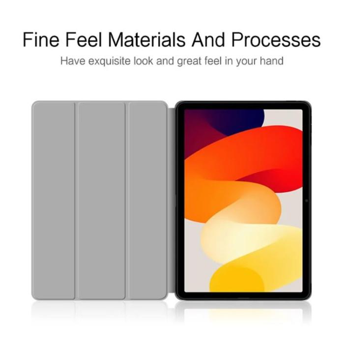 Taltech - Xiaomi Redmi Pad SE Fodral med stativ - Grå