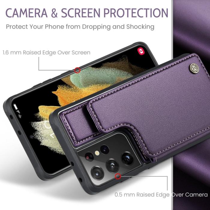 Caseme - CASEME C22 Fodral för Samsung Galaxy S21 Ultra 5G - Lila