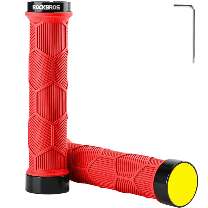 Rockbros - Rockbros Bicycle Greppar Med Reflector - Röd