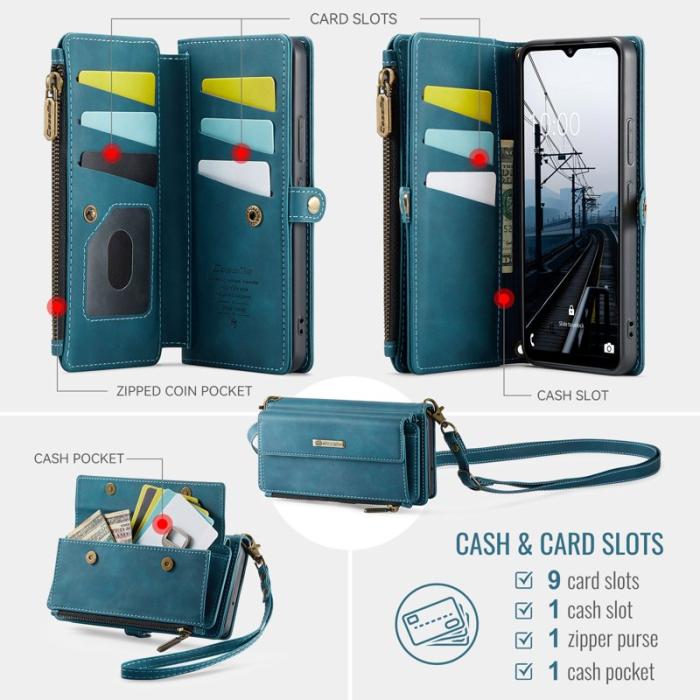 Caseme - CASEME Konstläder Plånboksfodral för Samsung Galaxy A53 5G - Grön