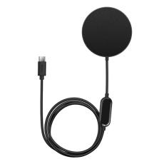 BASEUS - Baseus MagSafe Simple Mini2 15W Magnetisk Qi Trådlös Laddare - Svart