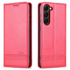AZNS - AZNS Samsung Galaxy S23 Pl&aring;nboksfodral Konstl&auml;der - R&ouml;d