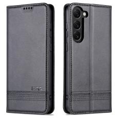 AZNS - AZNS Samsung Galaxy S23 Pl&aring;nboksfodral Konstl&auml;der - Svart