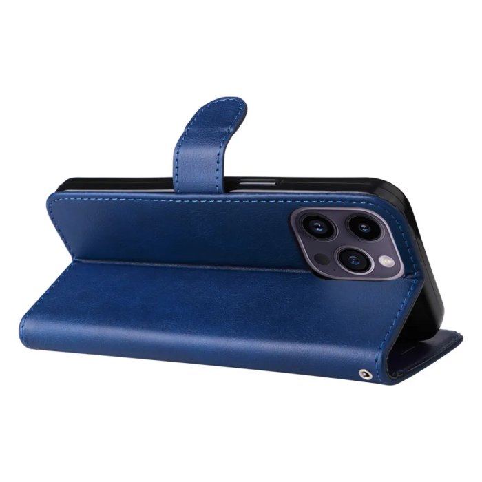 KT - KT iPhone 15 Pro Max Plånboksfodral - Blå