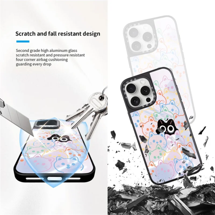 A-One Brand - iPhone 14 Pro Max Mobilskal MagSafe Aluminium Silikon