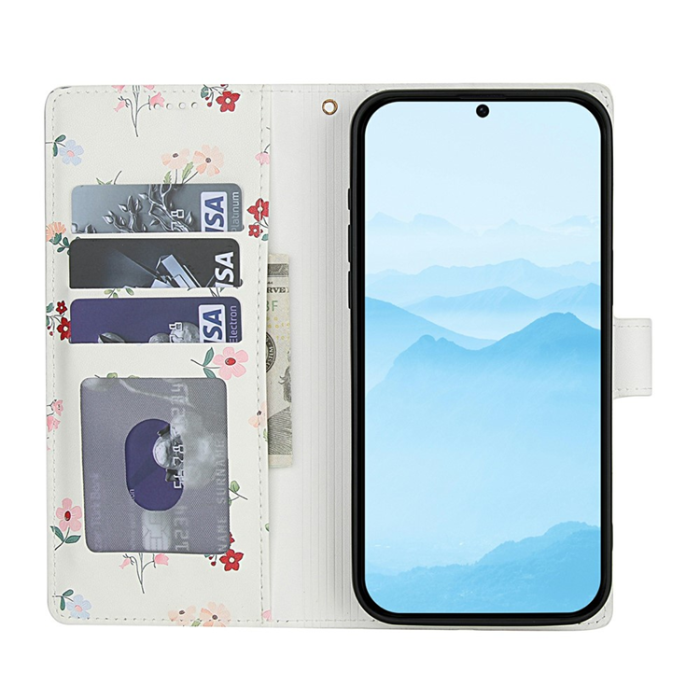 A-One Brand - Galaxy S25 - S24 Plånboksfodral Rhombic Floral A1