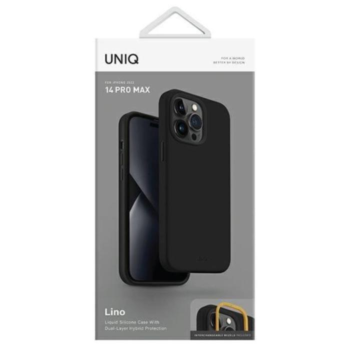 UNIQ - Uniq iPhone 14 Pro Max Mobiskal Lino - Midnight Svart