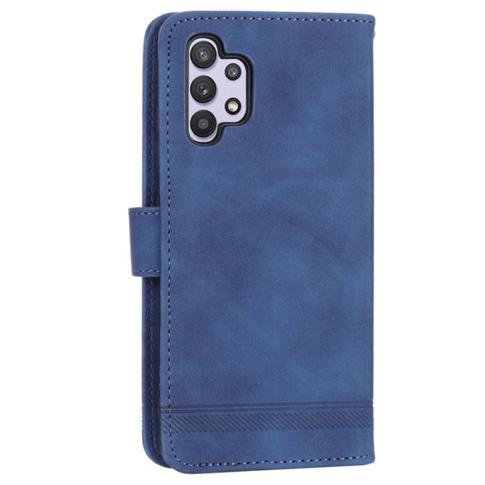 DIERFENG - DIERFENG DF-03 Plånboksfodral för Samsung Galaxy A32 5G - Konstläder - Blå