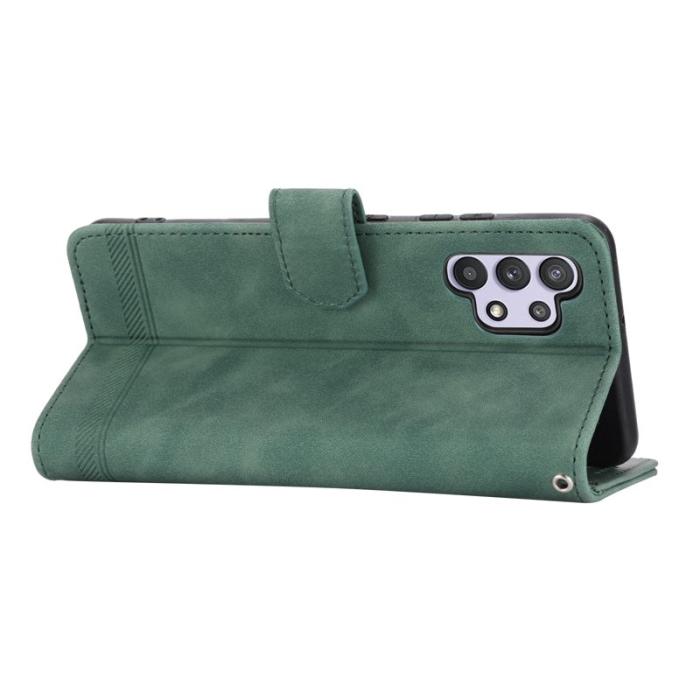 DIERFENG - DIERFENG DF-03 Plånboksfodral för Samsung Galaxy A32 5G - Konstläder - Grön