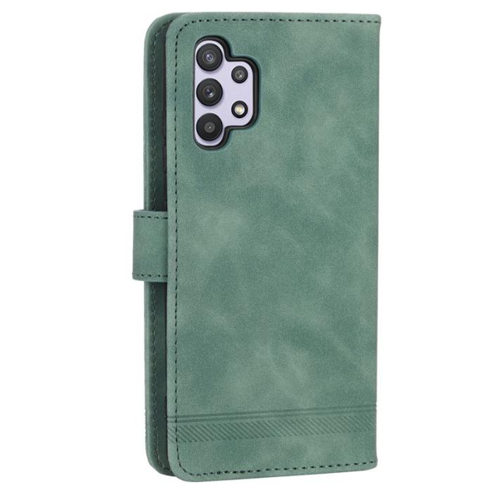 DIERFENG - DIERFENG DF-03 Plånboksfodral för Samsung Galaxy A32 5G - Konstläder - Grön