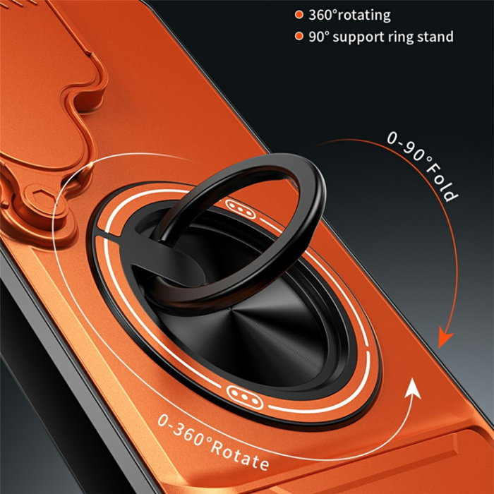 A-One Brand - Galaxy S25 Ultra Mobilskal MagSafe med Camera Lens Slider Ringhållare