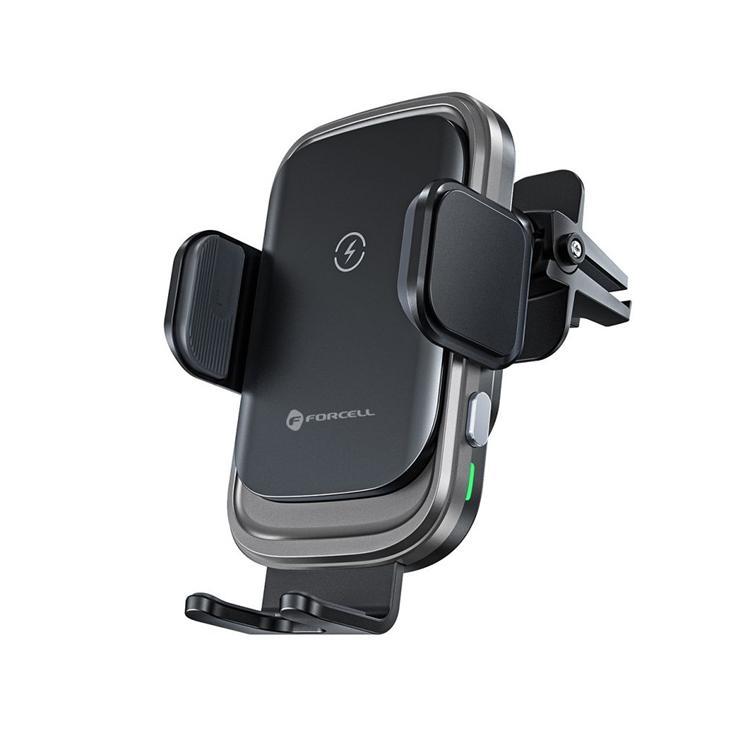 Forcell Bilhållare till Luftventil med 15W Trådlös Laddning F-24 - Svart | 5566 | AlltMobil