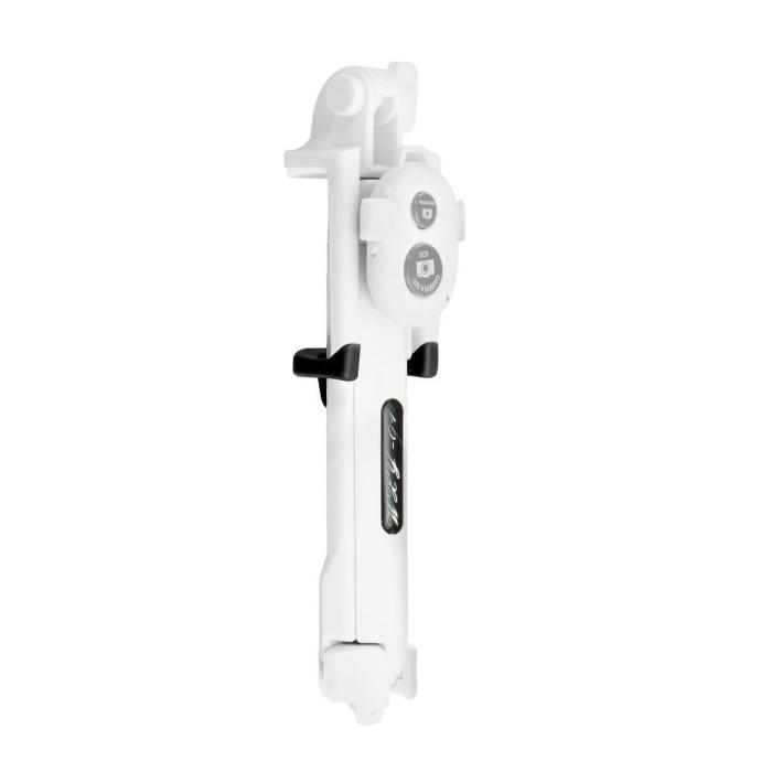 Forcell - Combo selfie stick med tripod and remote control Bluetooth Vit