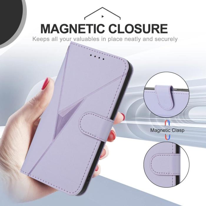 OEM - Triangle Mobilskal till Samsung Galaxy S26 Ultra KonstLäder - Lila